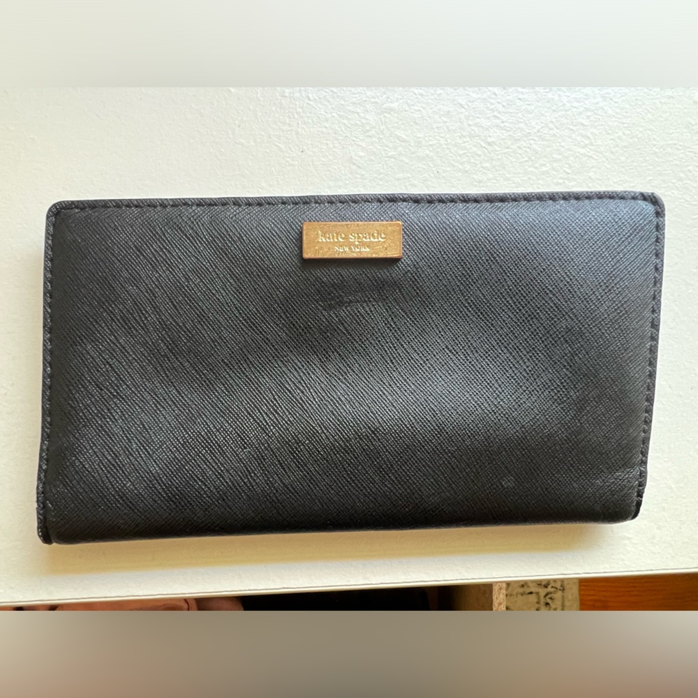 Kate Spade Black Laurel Way Bifold Wallet